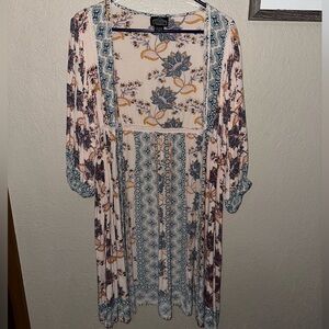 Dry Goods Floral Bohemian kimono